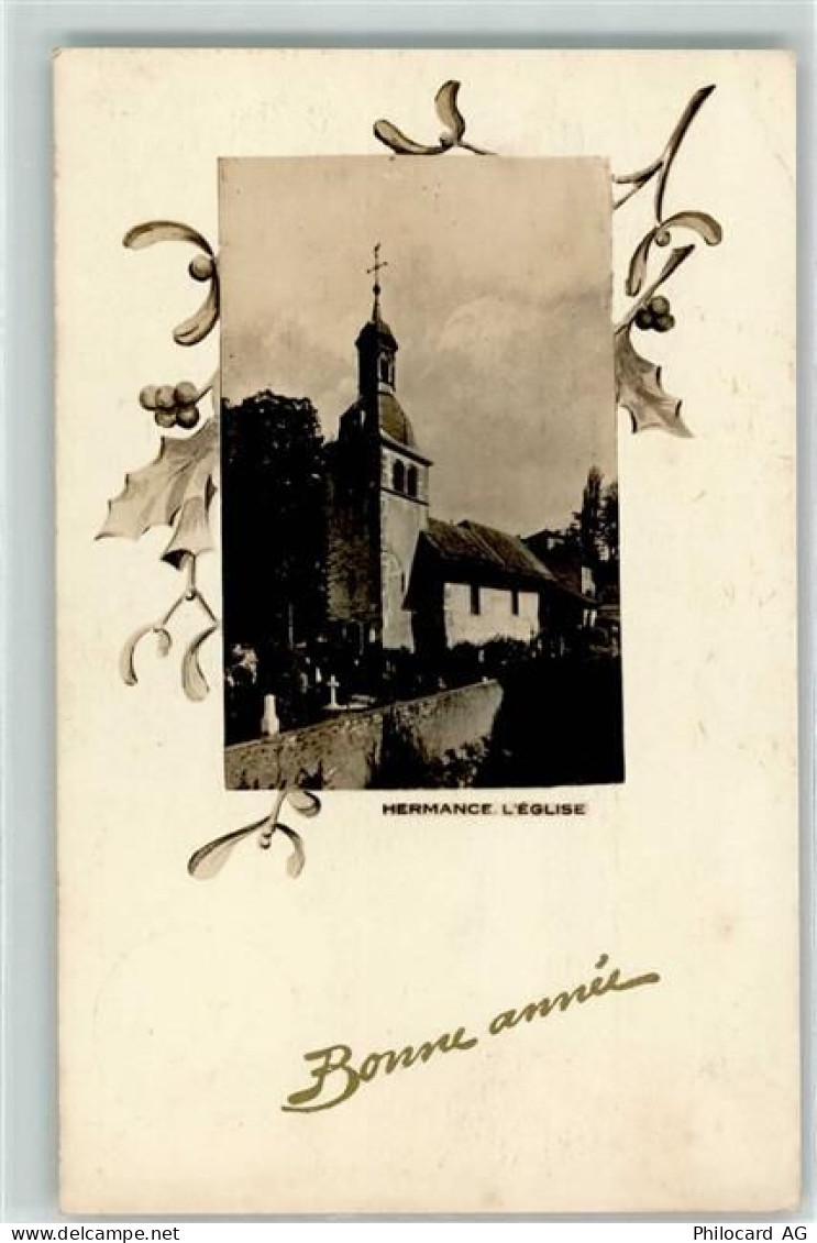 1248 Hermance - Kirche Neujahrsgruss - 10592292