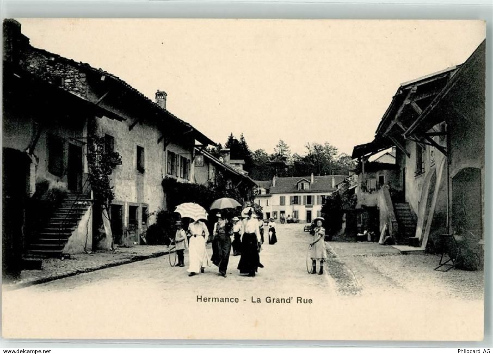 1248 Hermance - La grand Rue Frauen Schirm Reifen Mädchen - 13249380