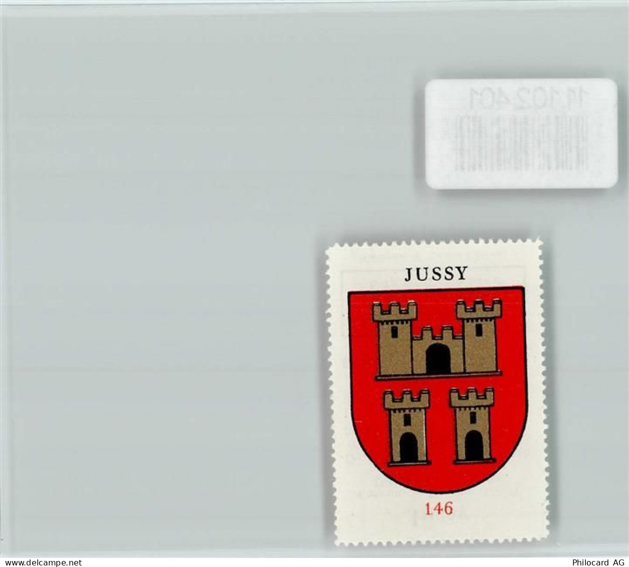 1254 Jussy Monniaz - Vignette Wappen Kaffee Hag ca 1920-1940 - 11102401