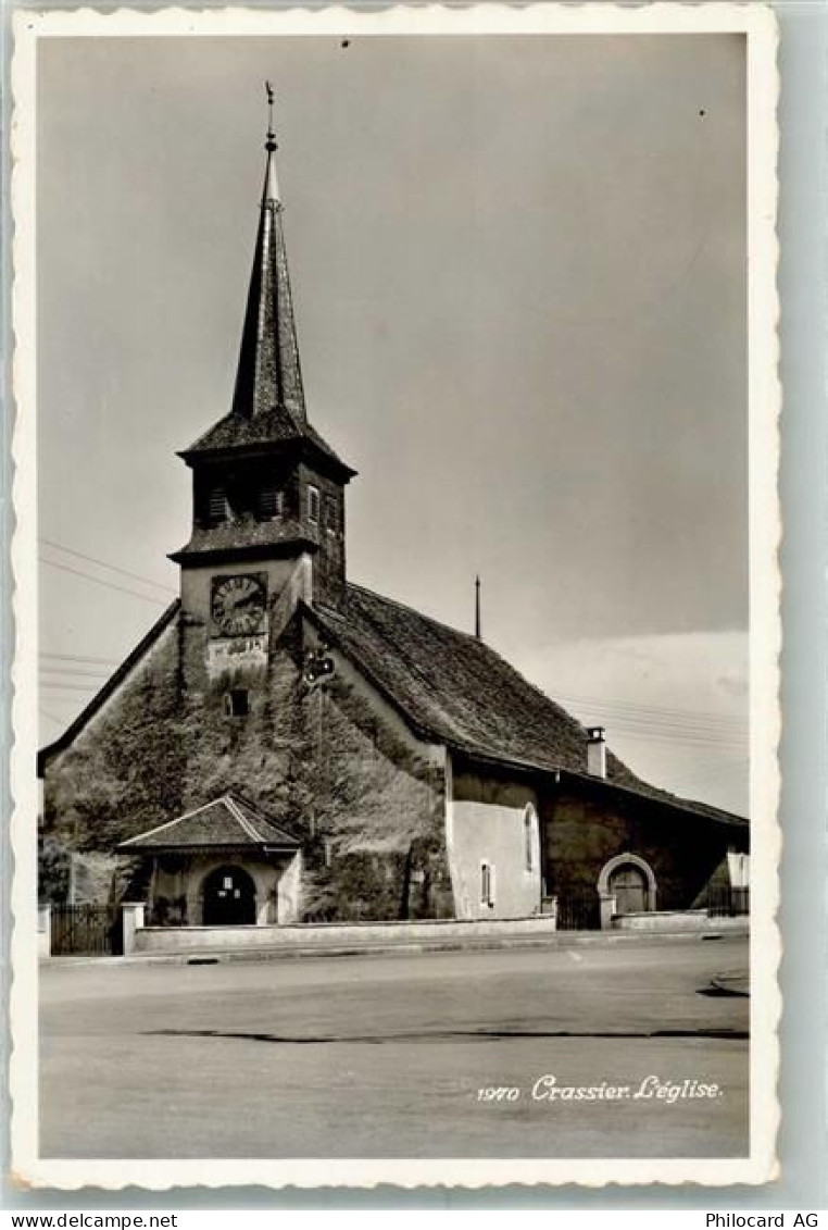 1263 Crassier 1967 Foto AK Kirche - 38194775