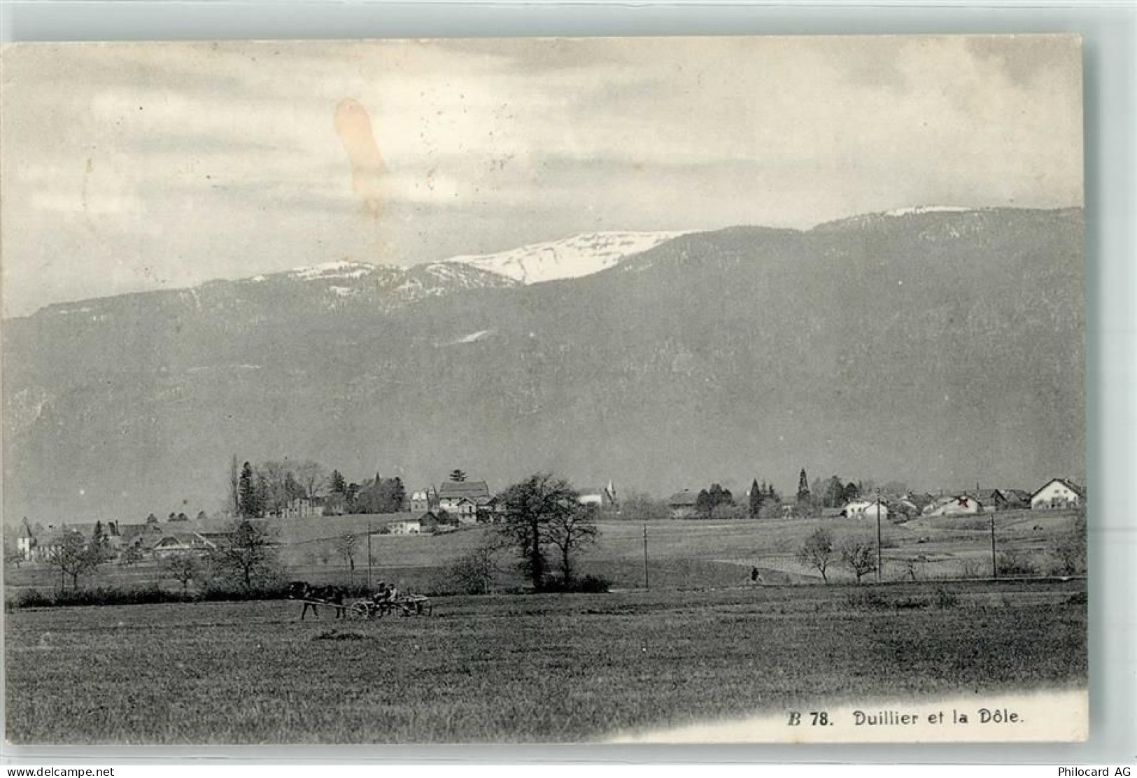 1266 Duillier - La Dole Pferdefuhrwerk - 10645315