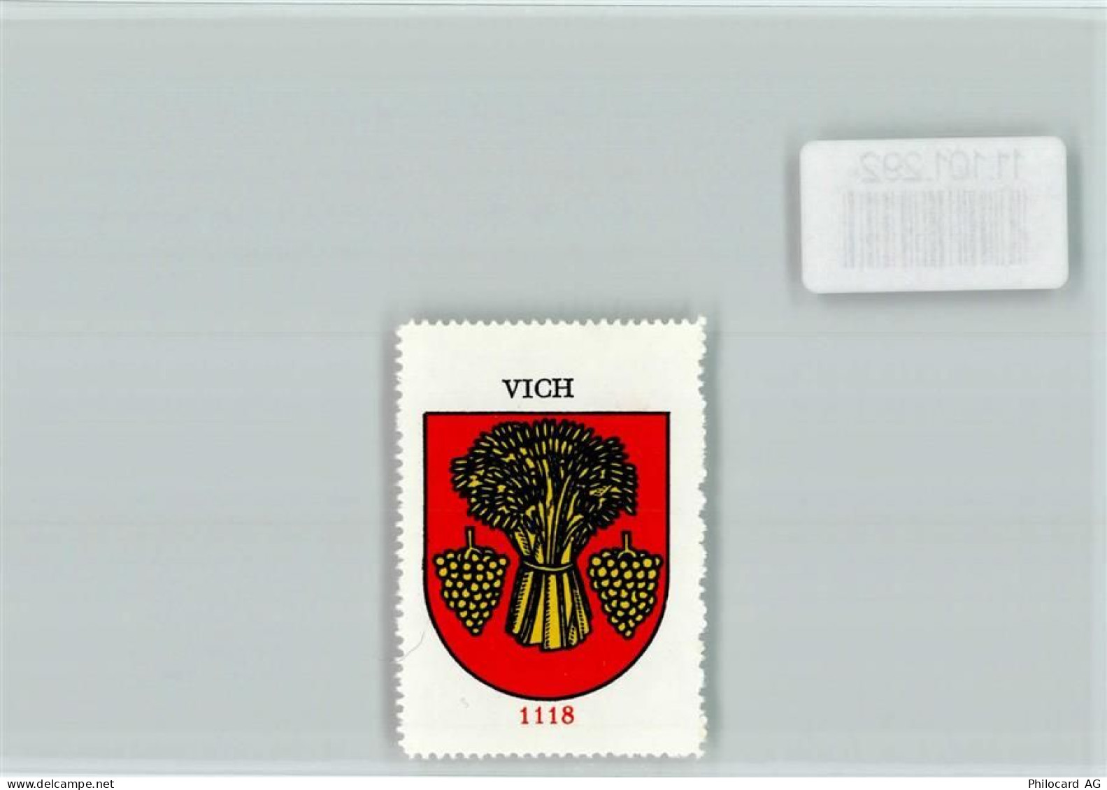1267 Vich - Vignette Wappen Kaffee Hag ca 1920-1940 Vich - 11101292