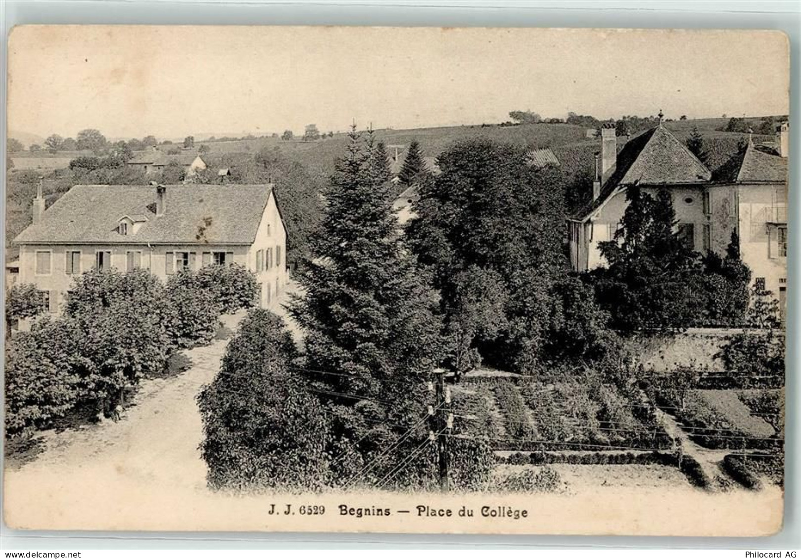 1268 Begnins 1908 - Place du College - 10607502