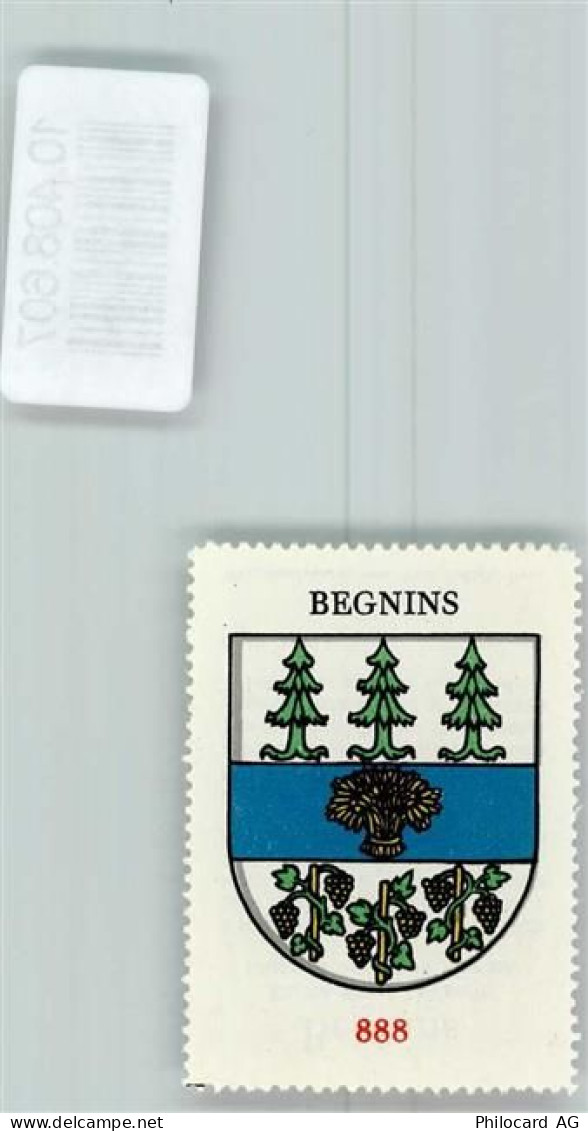 1268 Begnins - Vignette Wappen Kaffee Hag ca 1920-1940 Tannenbaum Garbe ... - 10408607