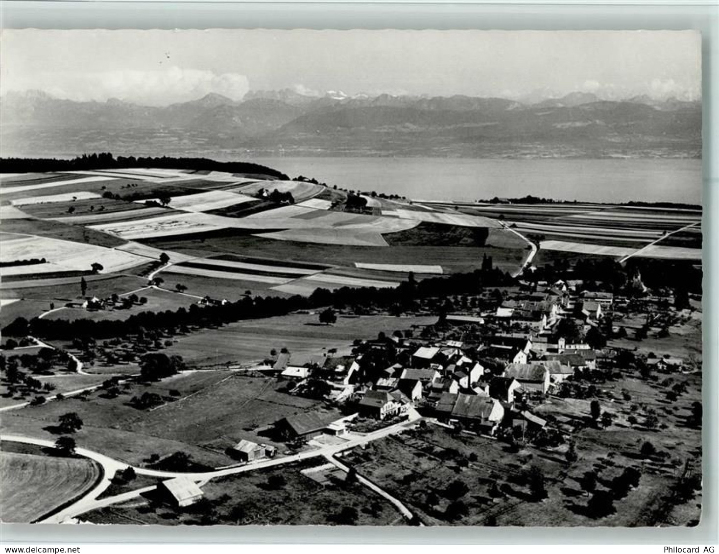 1268 Burtigny Foto AK Le Lac Leman et les alpes - Luftbild , gute Erhalt... - 13056582