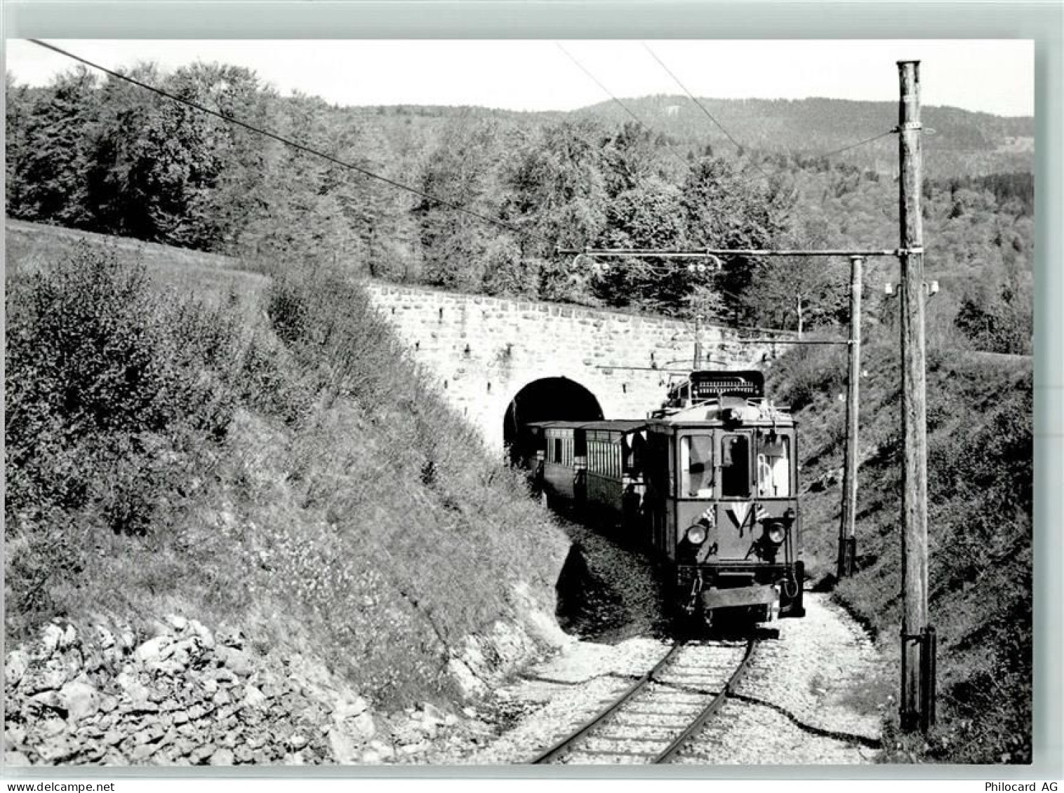 1269 Bassins - Repro Train special a la sortie du tunnel de Bassins - 10394837