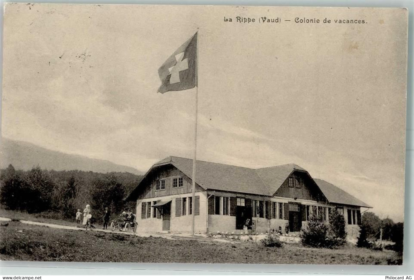 1278 La Rippe 1913 - Colonie de vacances Fahne - 13173381