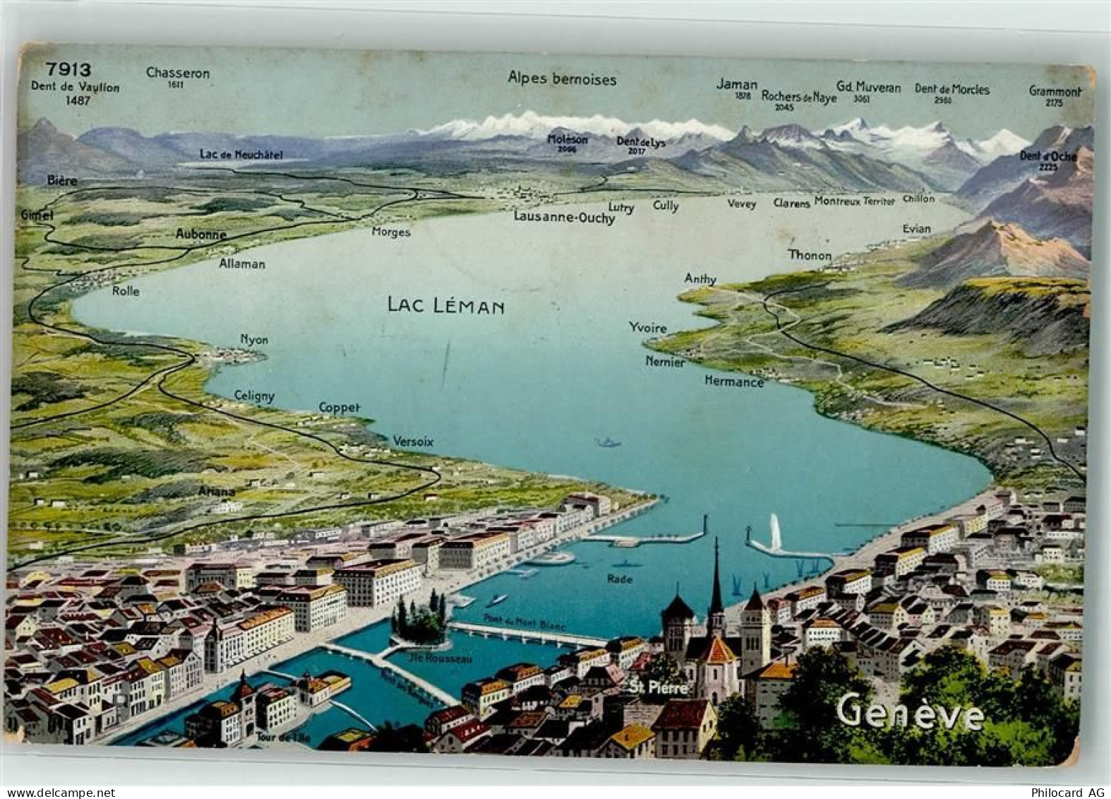 1290 Versoix - Vogelschau Genfersee - 39402809