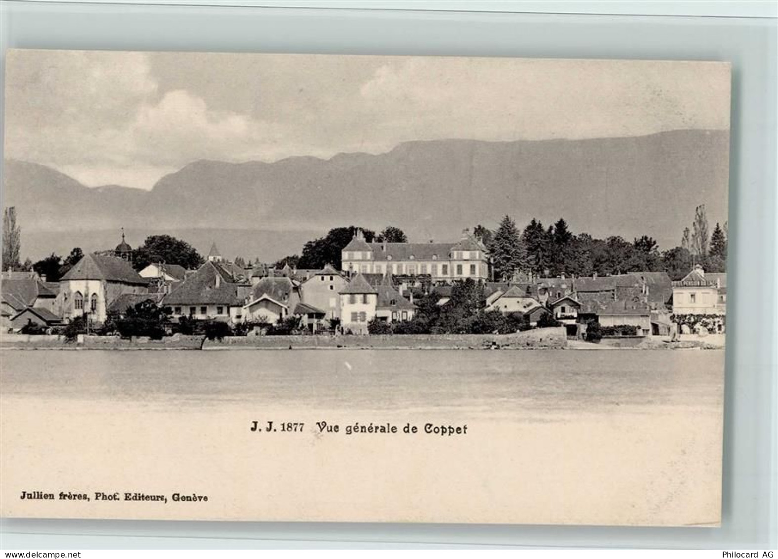 1296 Coppet 1906 - Verlag J. Jullien Nr. 1877 - Vue generale de Coppet ,... - 13077655