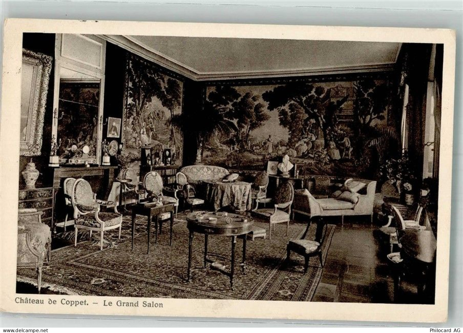 1296 Coppet Gebrauchsspuren Schloss Chateau de Coppet Le Grand Salon - 38221001