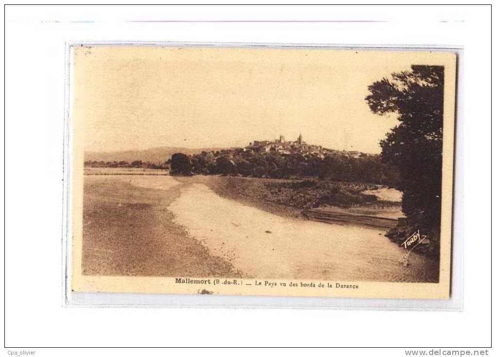 13 MALLEMORT Vue Générale, prise de la Durance, ed Tardy, 194?