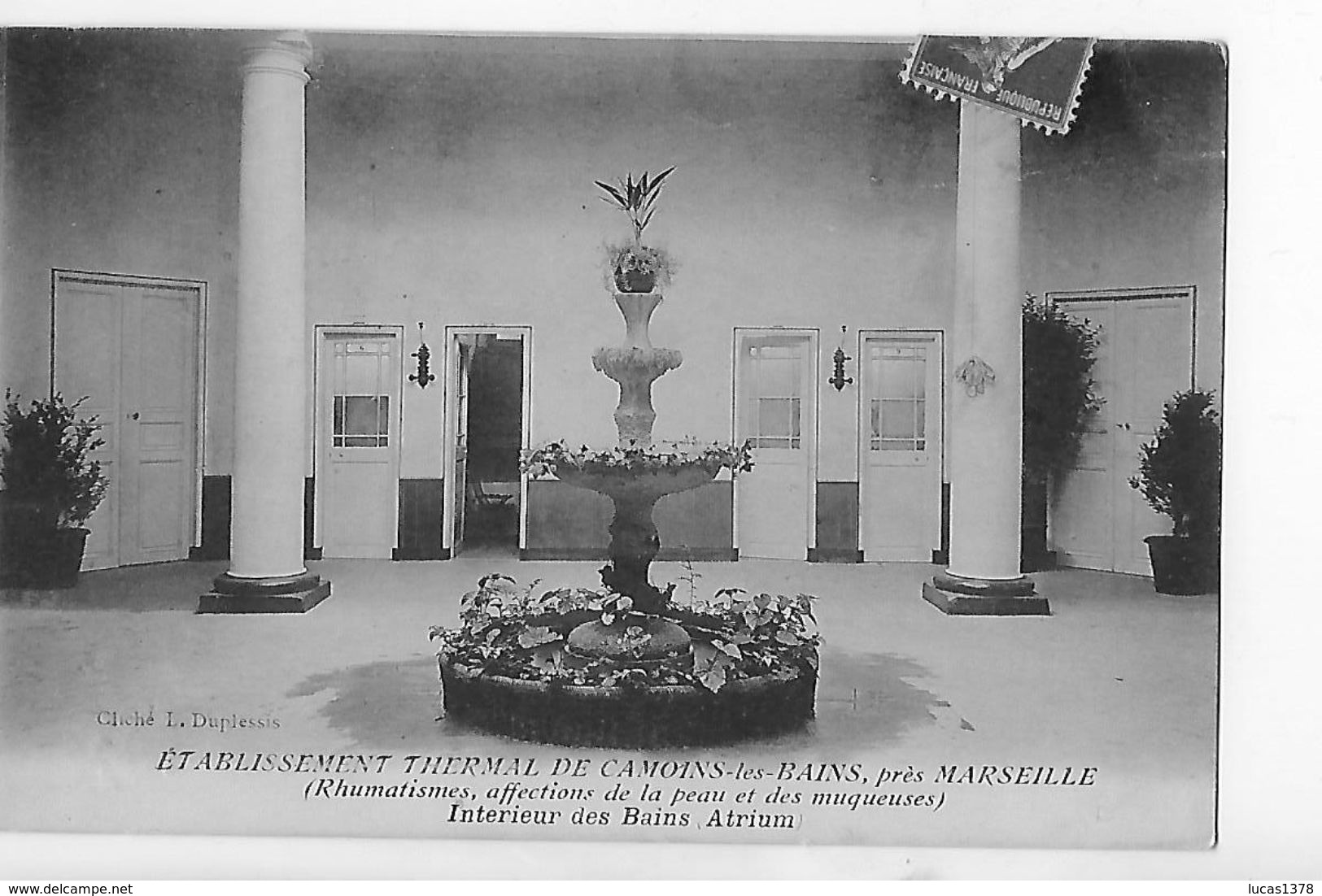 13 / MARSEILLE / CAMOINS LES BAINS / INTERIEUR DES BAINS