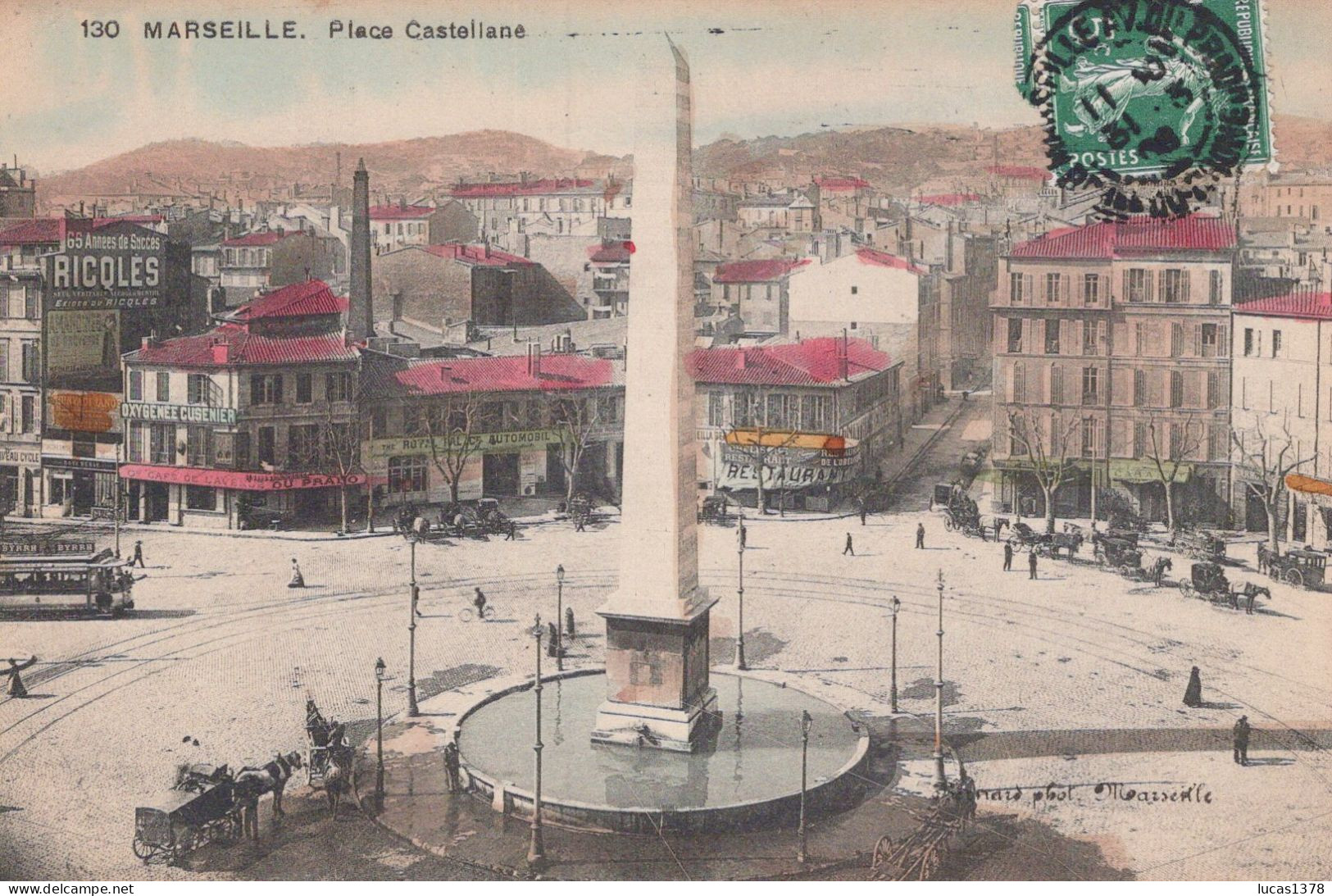 13 / MARSEILLE / EDITEUR BERNARD 130 / PLACE CASTELLANE