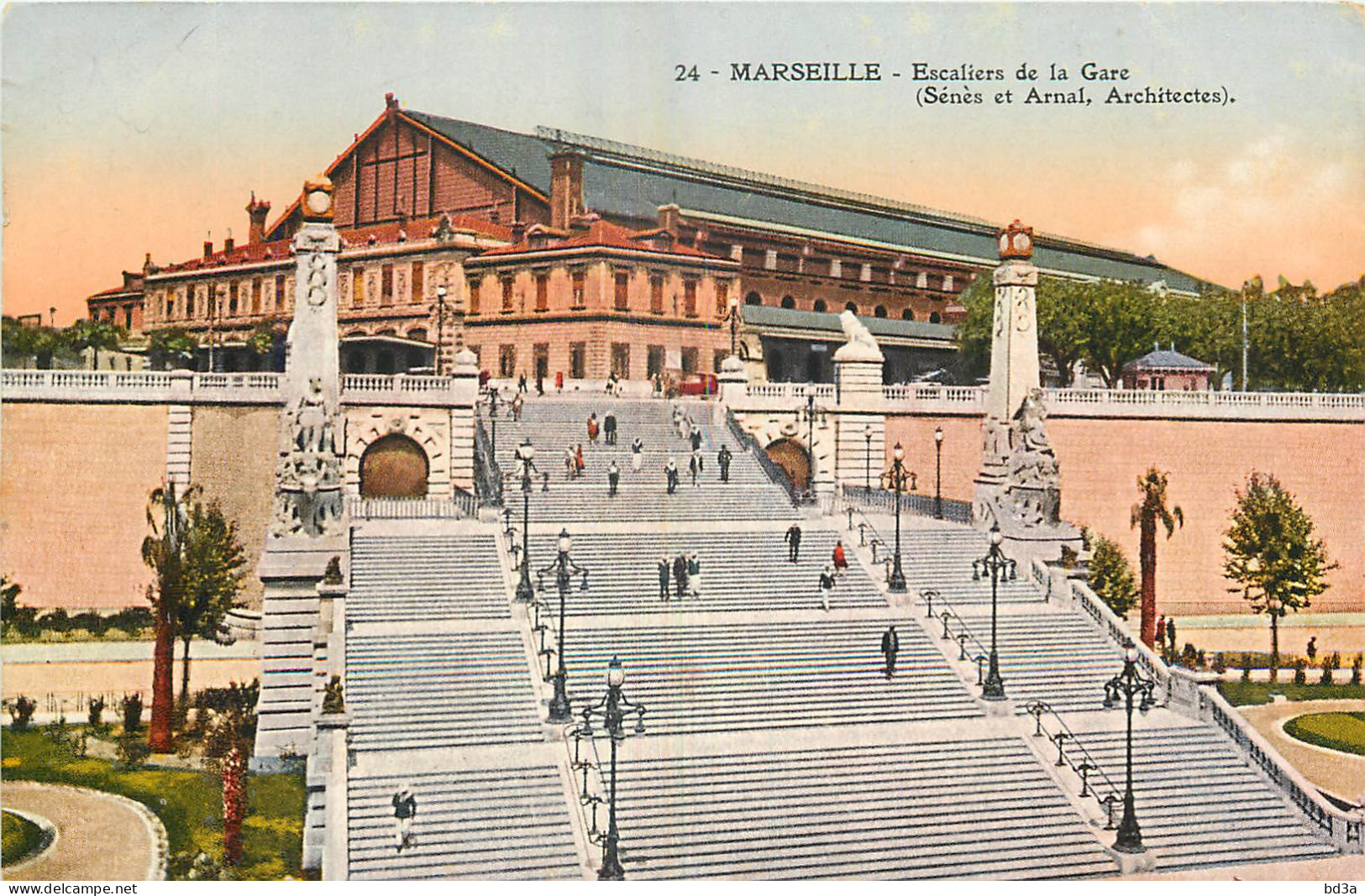 13 -  MARSEILLE -  ESCALIER DE LA GARE