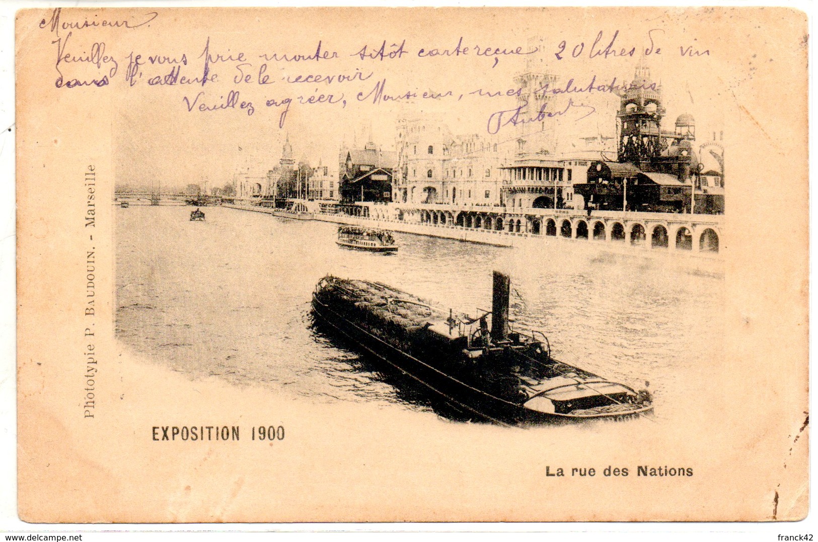 13. marseille. exposition 1900. la rue des nations