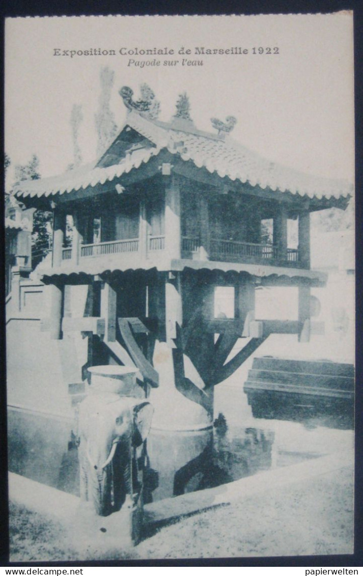 13 Marseille - Exposition Coloniale de Marseille 1922: Pagode sur l'eau