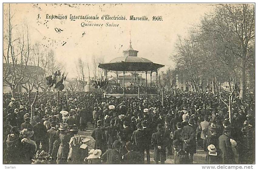 13 , MARSEILLE , Exposition d'électricité 1908  , * 184 76