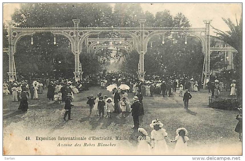 13 , MARSEILLE , Exposition d'électricité 1908  , * 184 77