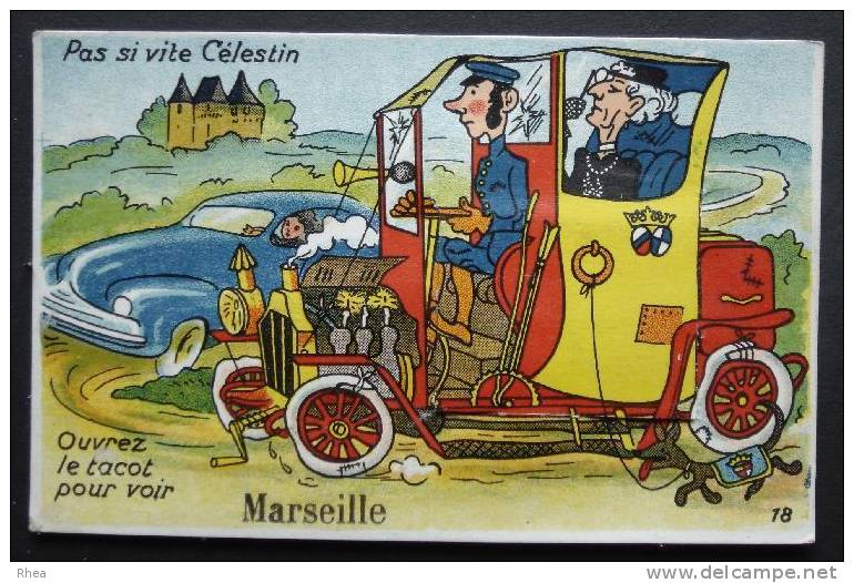 13 Marseille fantaisie marseille multi vue depliant tacot    D13D  C13055C RH027434