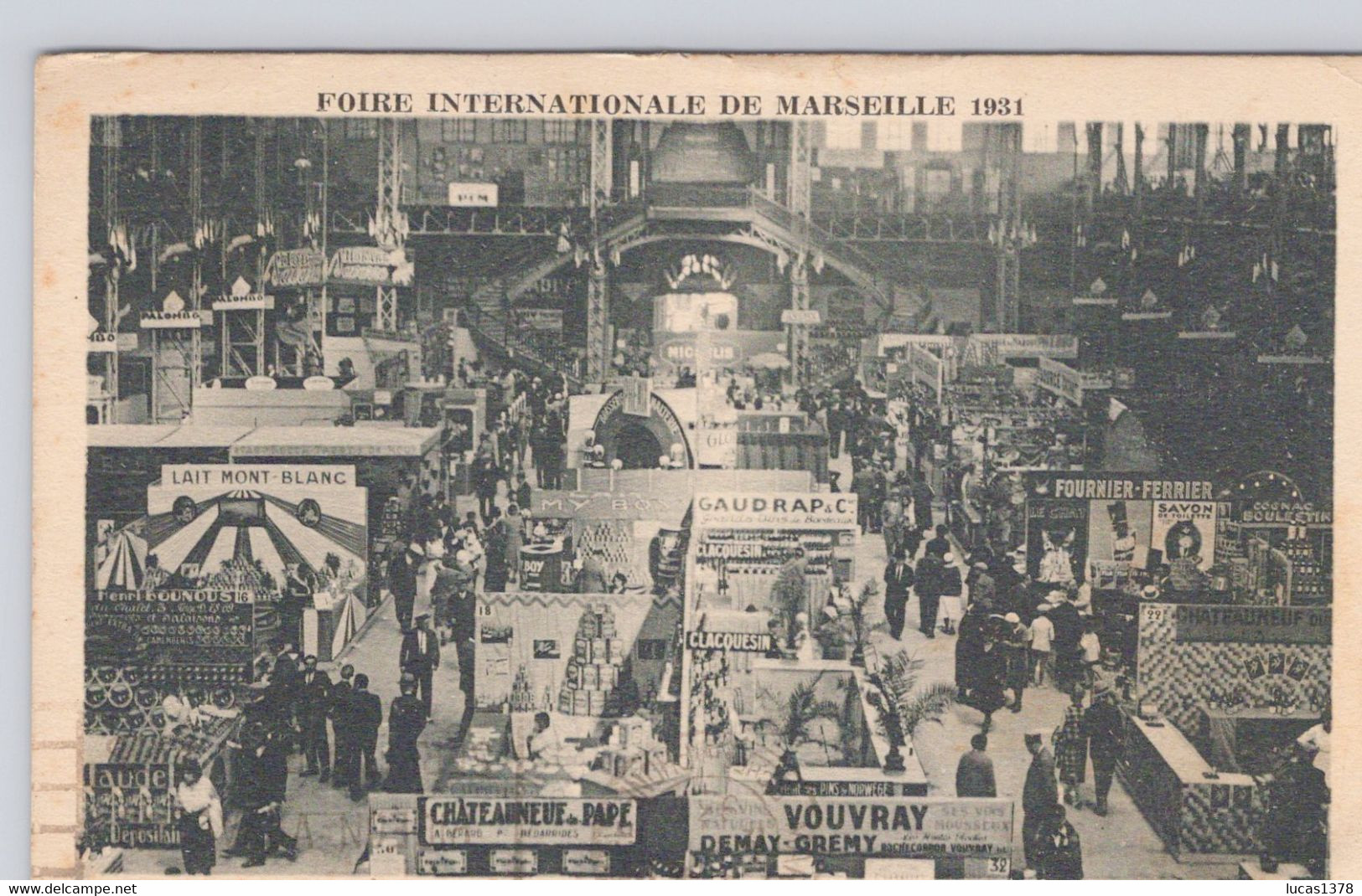13 / MARSEILLE / FOIRE INTERNATIONALE 1931 / INTERIEUR DU GRAND PALAIS