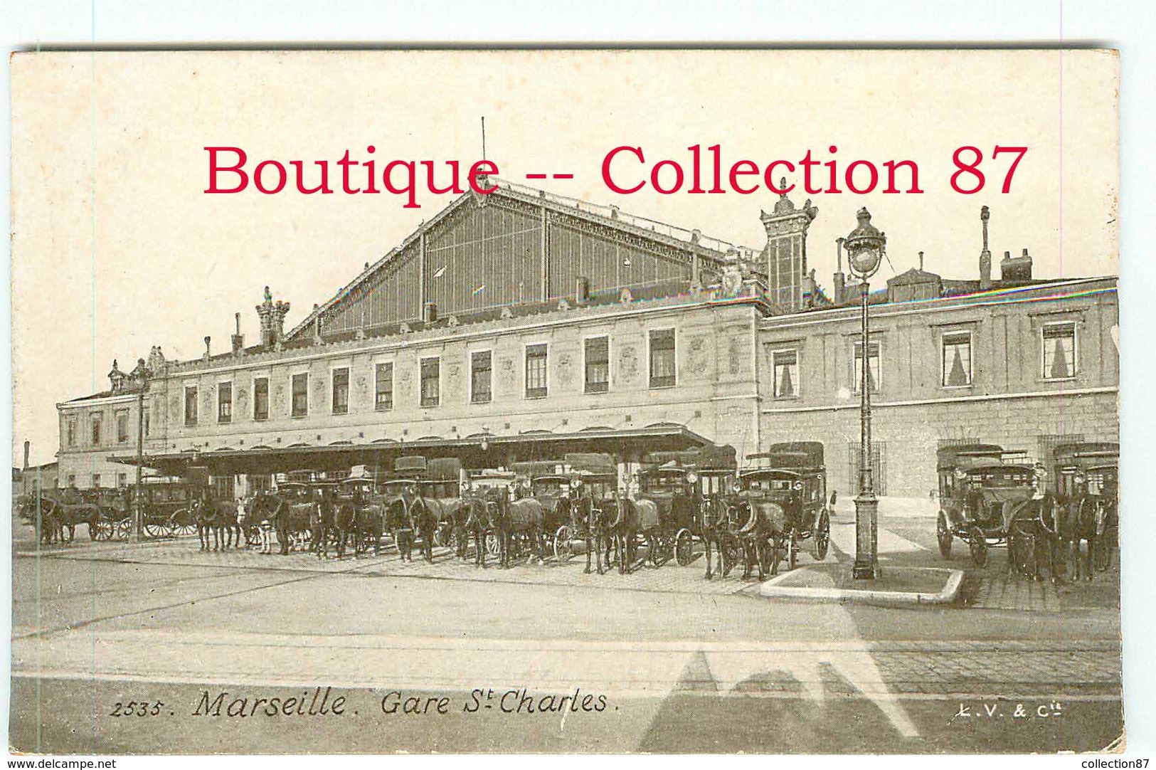 13 - MARSEILLE - GARE SAINT CHARLES avec ATTELAGE - BAHN  BAHNHOF