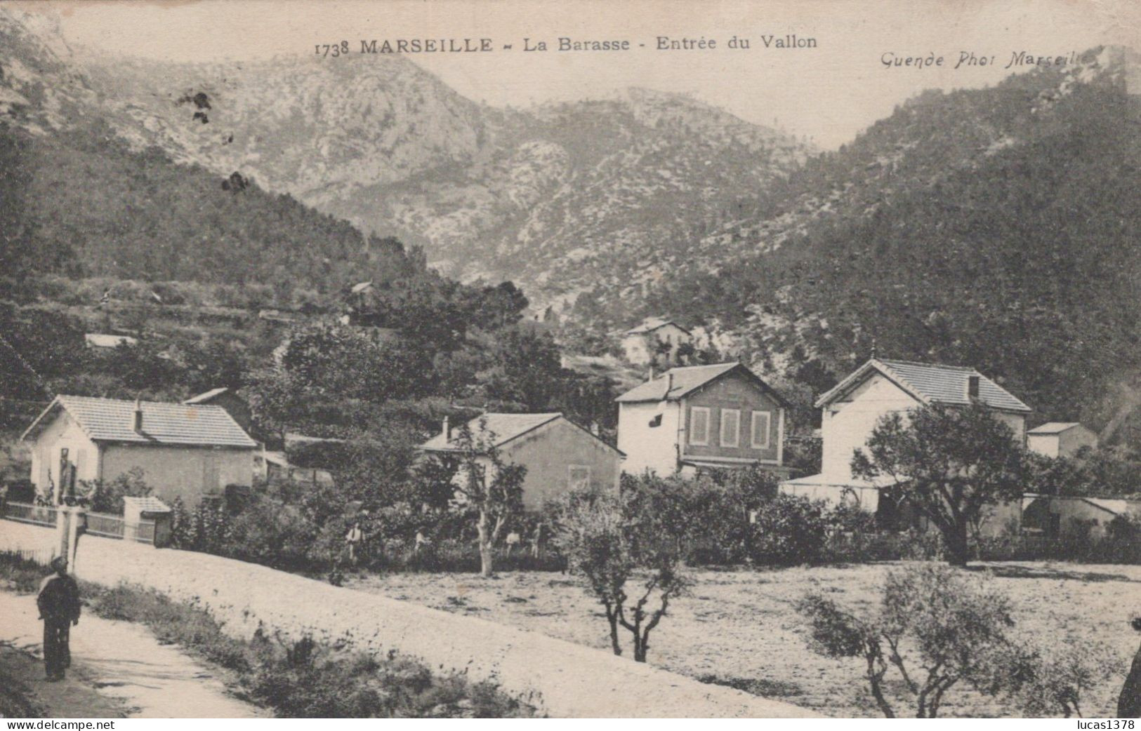 13 / MARSEILLE / LA BARASSE / LA BARASSE / ENTREE DU VALLON / GUENDE 1738