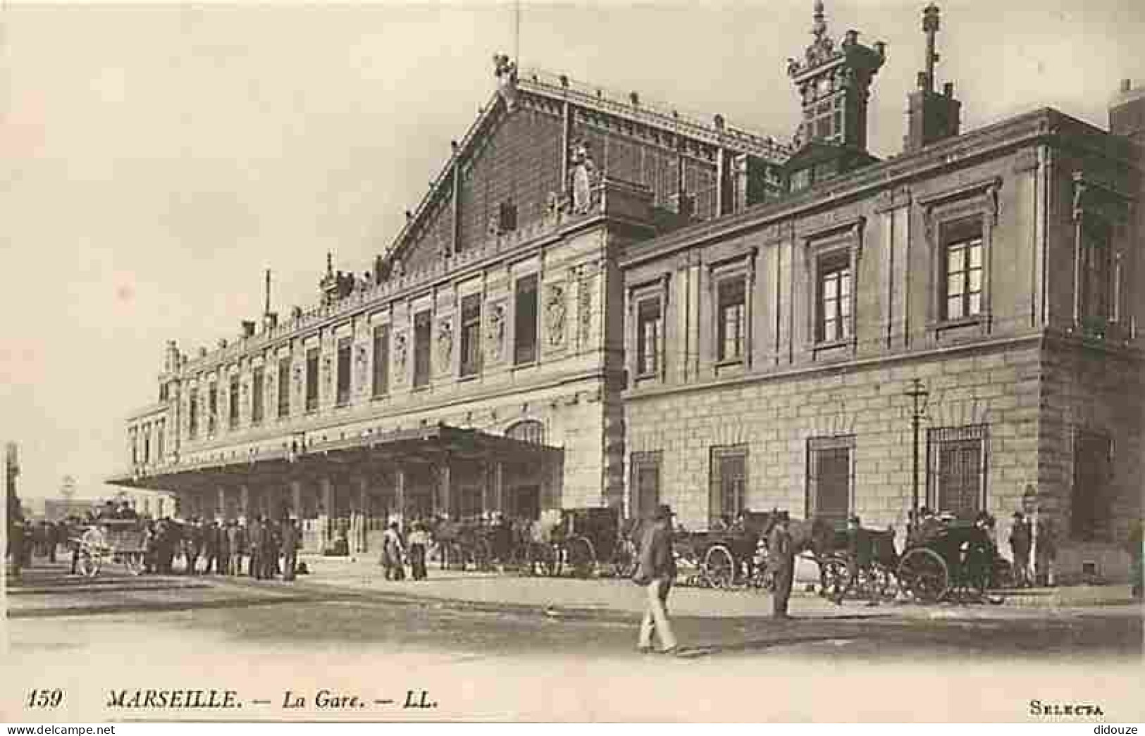 13 - Marseille - La Gare - Animée - CPA - Voir Scans Recto-Verso