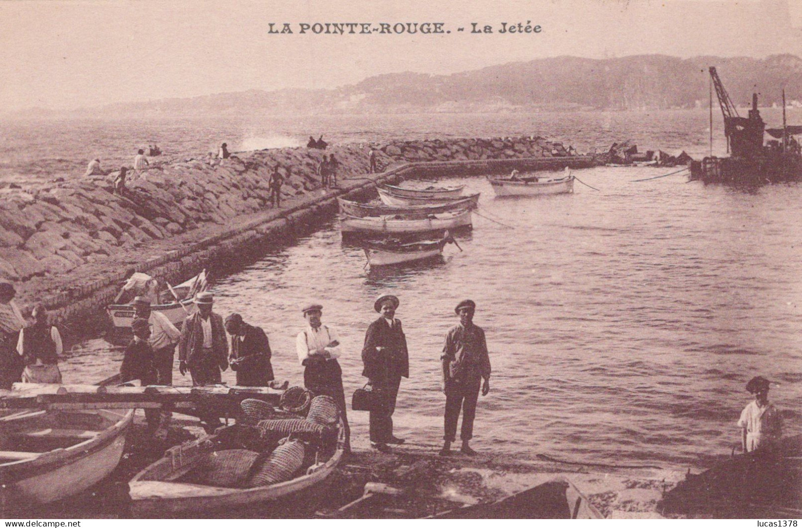 13 /MARSEILLE / LA POINTE ROUGE / LA JETEE / TRES JOLIE CARTE