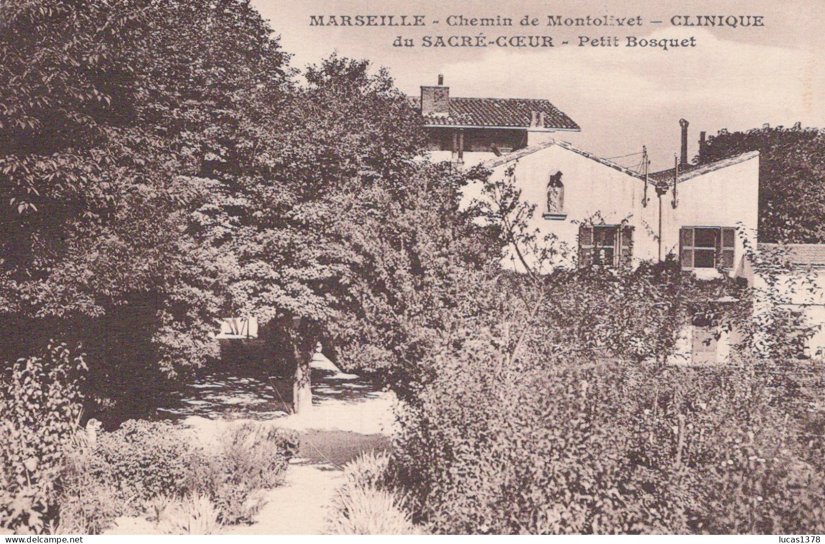 13 / MARSEILLE / MONTOLIVET / CHEMIN DE MONTOLIVET / CLINIQUE DU SACRE COEUR / PETIT BOSQUET