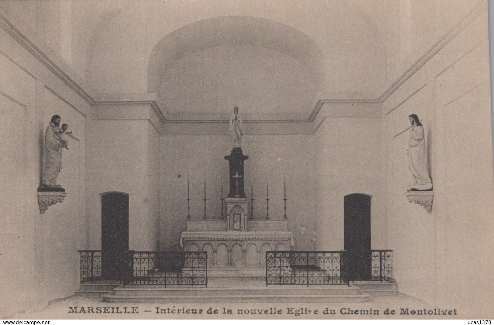 13 / MARSEILLE / MONTOLIVET / INTERIEUR NOUVELLE EGLISE DE MONTOLIVET