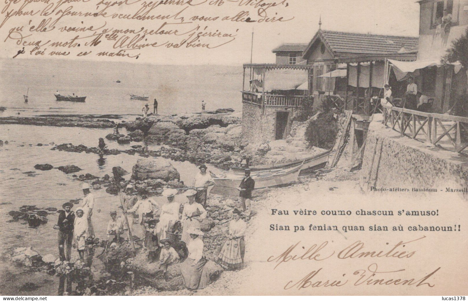 13 / MARSEILLE Pointe Rouge Fau veire coumo chascun s'amuso / PRECURSEUR