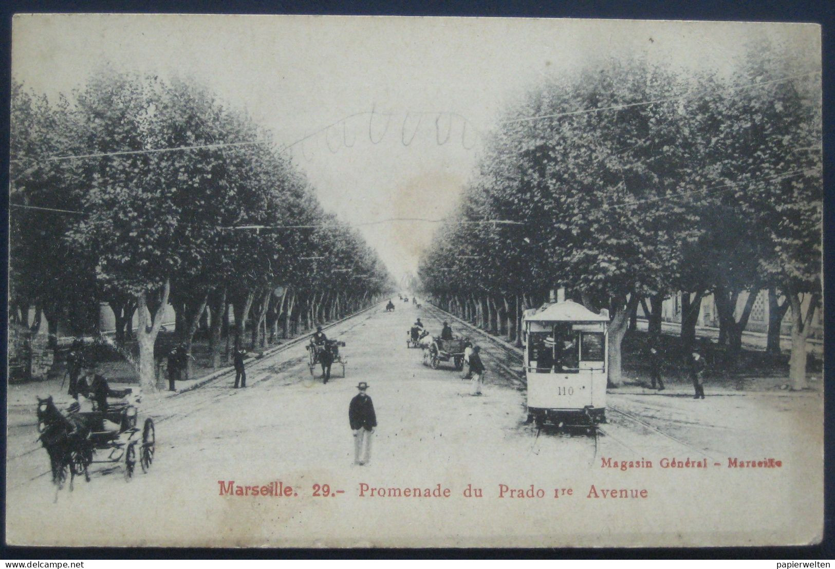 13 Marseille - Promenade du Prado Ire Avenue / Tram, Strassenbahn