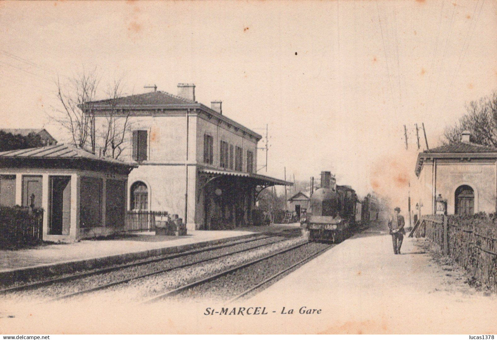 13 / MARSEILLE / SAINT MARCEL / LA GARE / LOCOMOTIVE /