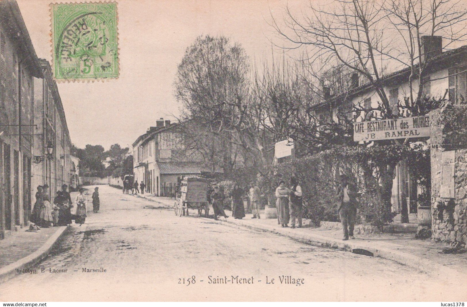 13 / MARSEILLE / SAINT MENET / LE VILLAGE / RESTAURANT DU MURIER / RAMPAL / LACOUR 2158