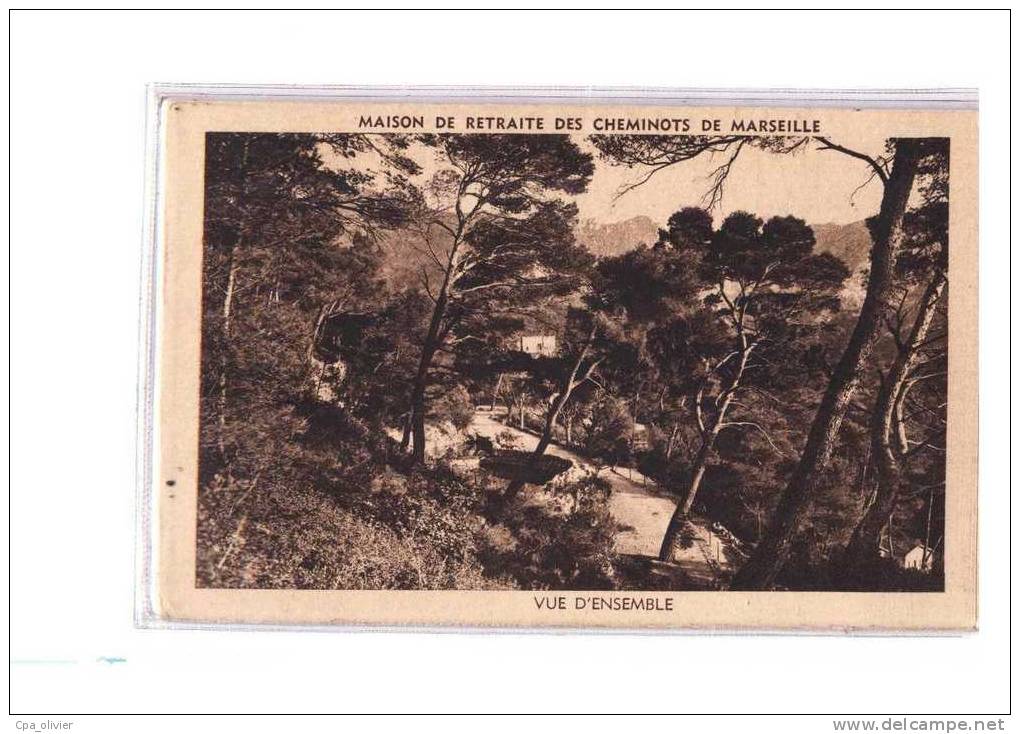 13 MARSEILLE St Loup, Maison de Retraite PLM, Cheminots, Vue d'Ensemble, ed Audry, 193?