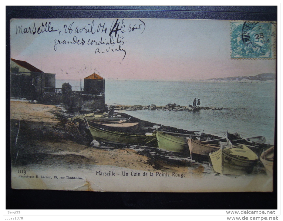 13 / MARSEILLE / UN  COIN DE LA POINTE ROUGE / LACOUR 1119