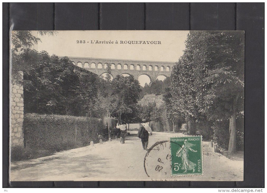 13 - Roquefavour - Arrivée - animée