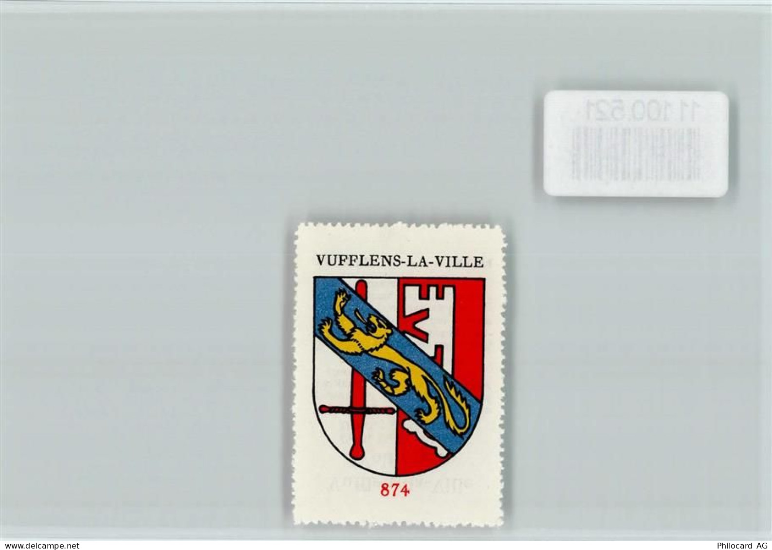 1302 Vufflens-la-Ville - Vignette Wappen Kaffee Hag ca 1920-1940 Vufflen... - 11100521