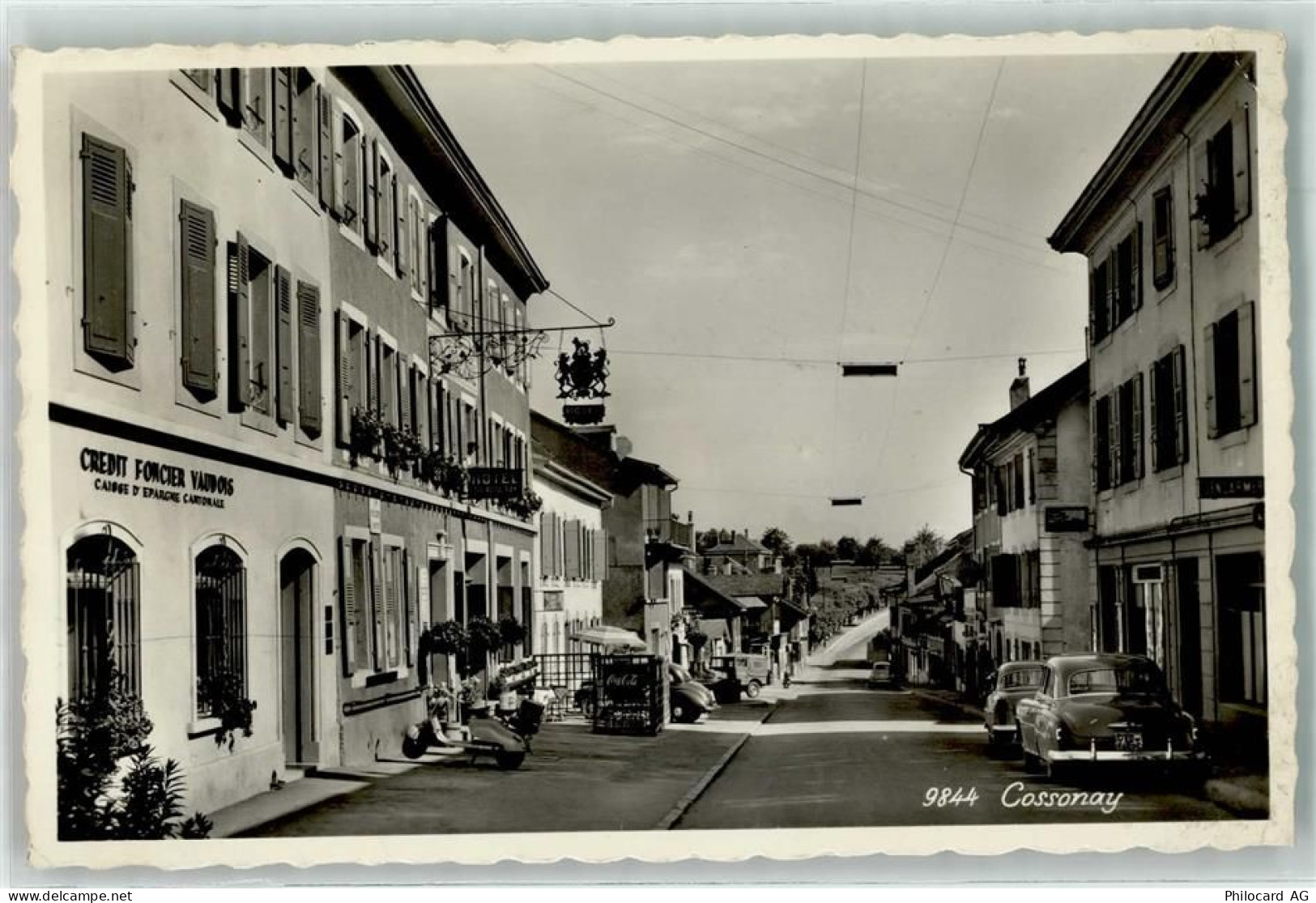 1304 Cossonay-Ville - Oldtimer Motorroller Emailleschild Coca Cola - 13254920