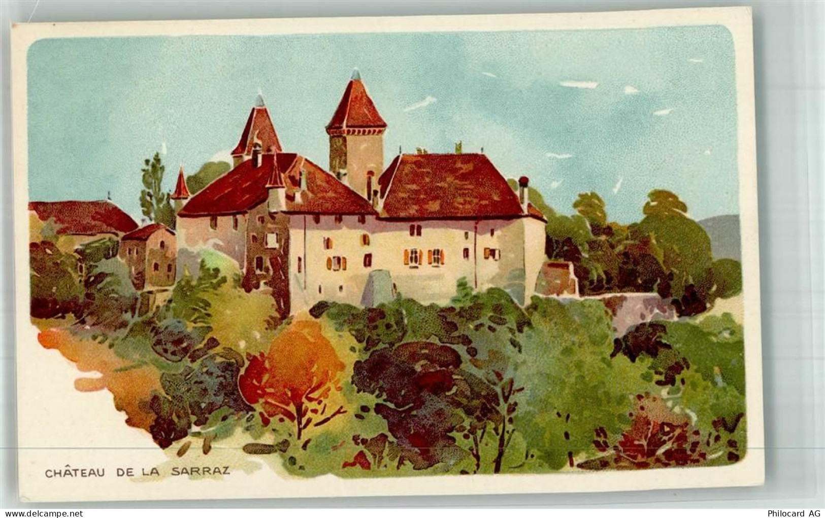 1315 La Sarraz Lithographie Schloss Chateau de la Sarraz - 10742531