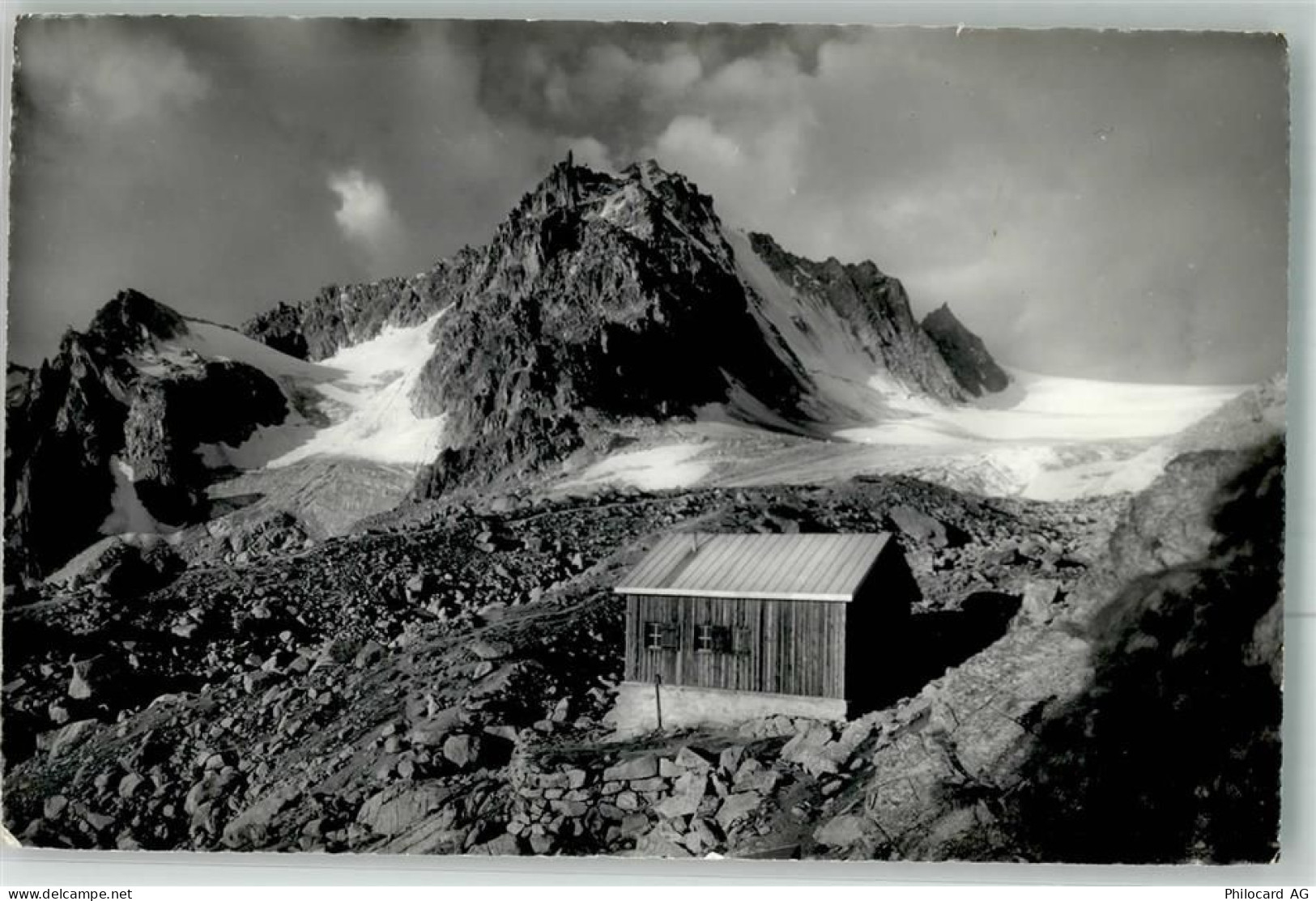 1317 Orny Foto AK Hüttenstempel Cabane d'Orny - 38022606