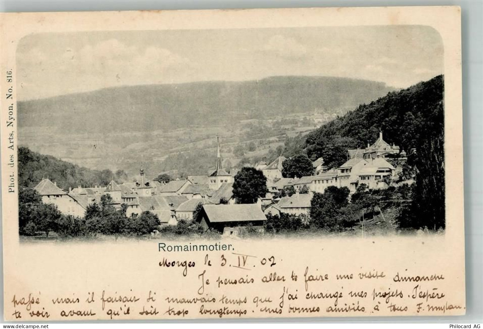 1323 Romainmôtier-Envy 1902 Foto AK - 10742281