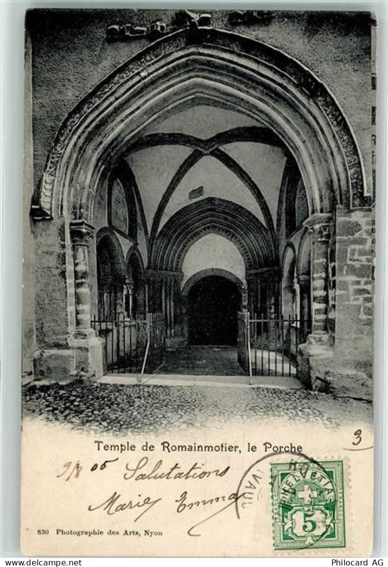 1323 Romainmôtier-Envy 1905 - Temple le Porche - 10600590
