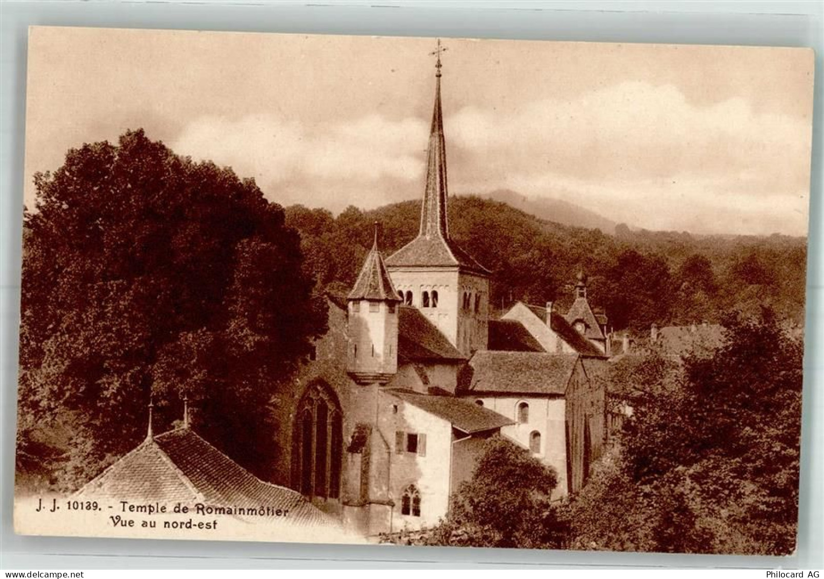 1323 Romainmôtier-Envy Foto AK Kirche - 38193975