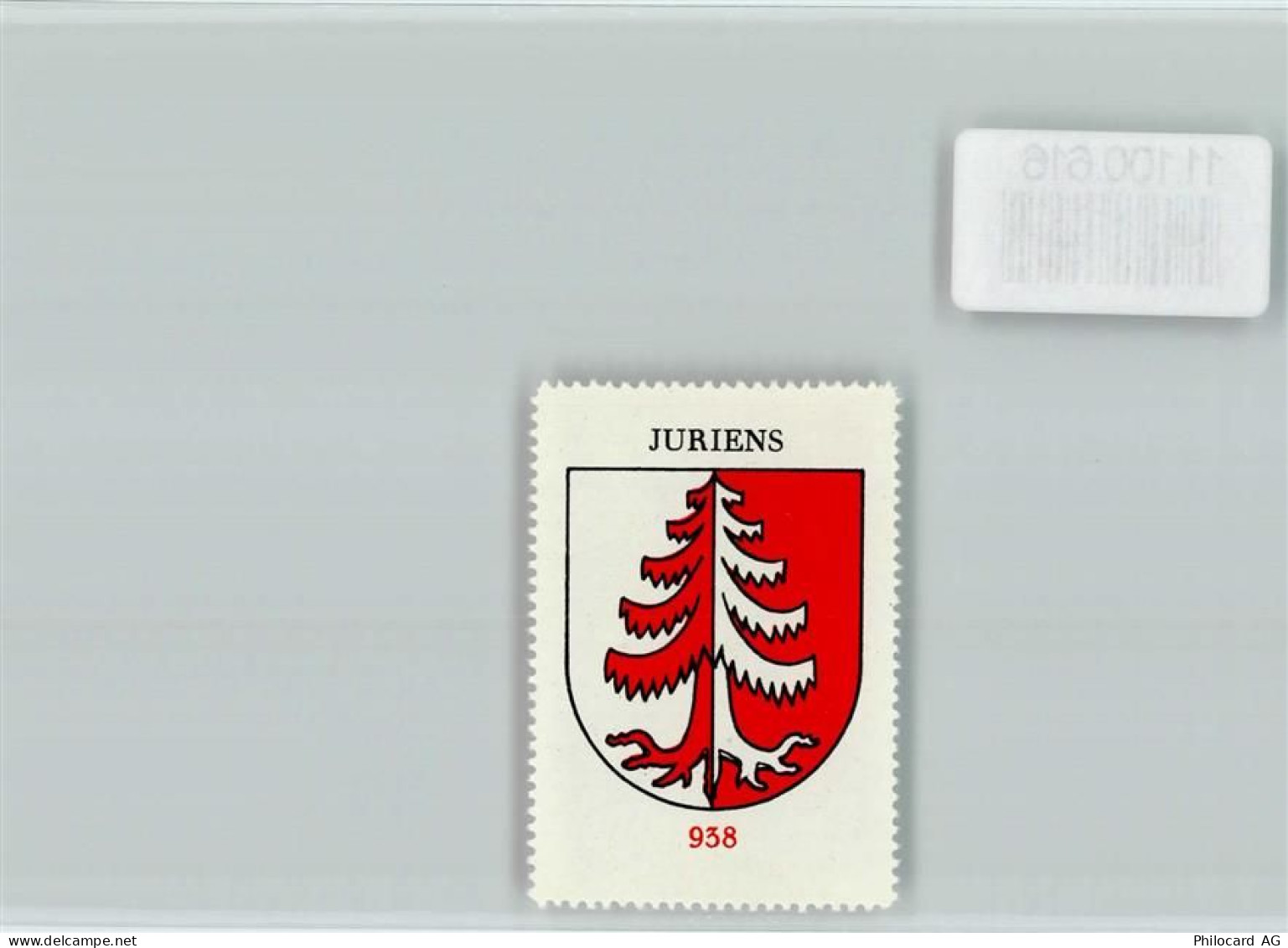 1326 Juriens - Vignette Wappen Kaffee Hag ca 1920-1940 Juriens - 11100616