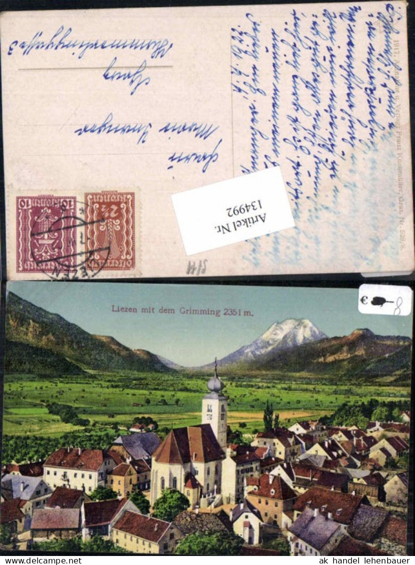 134992,Liezen m. Grimming Totale 1918