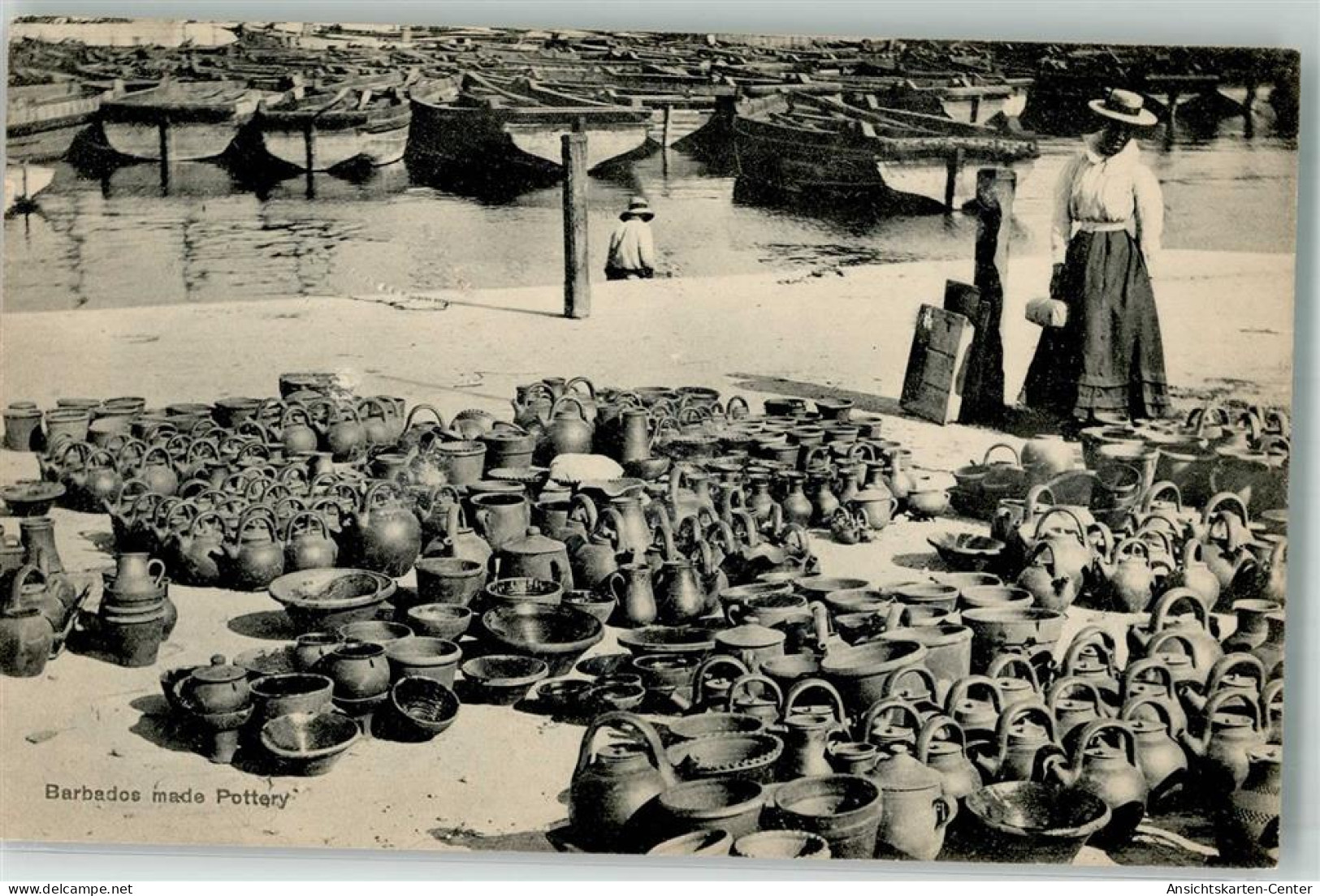 13512052 - Pottery Tonwaren Marktszene Barbados
