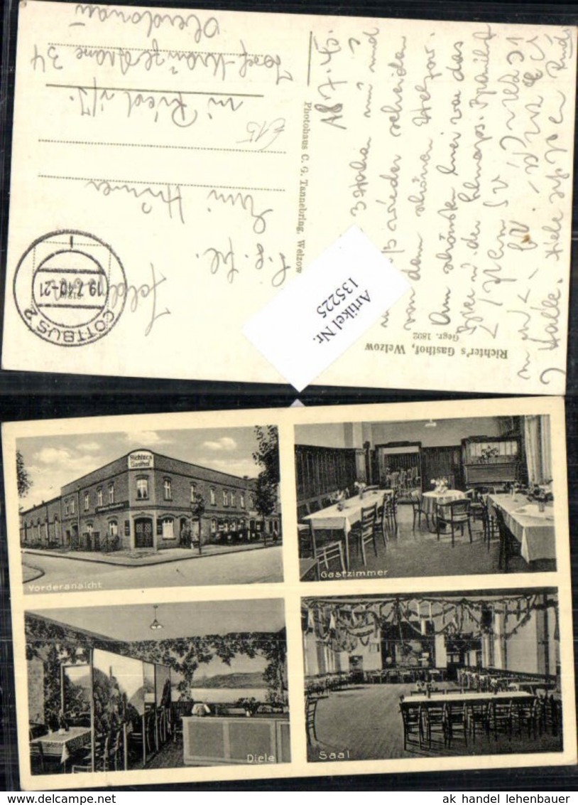 135225,Welzow Gasthaus Richter Feldpost 1940 Niederlausitz Spree Nei&szlig;e