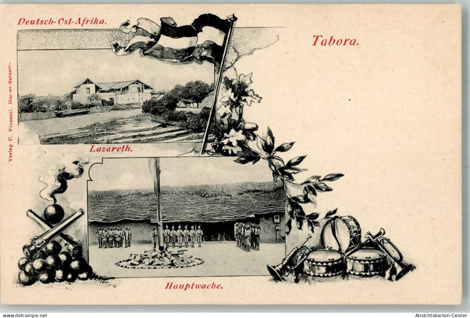 13646810 - Tabora Tansania Hauptwache Lazarett  Militaer  Verlag Vincenti