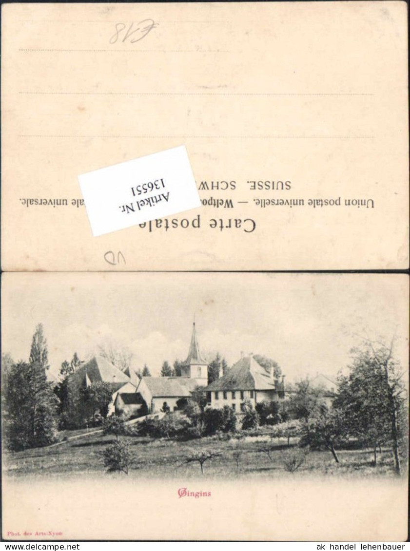 136551,Gingins Partie im Ort 1900 Kt Waadt